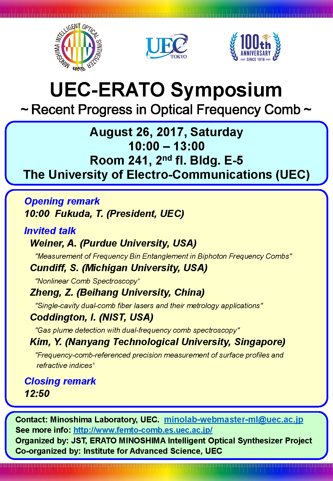 UEC-ERATOsympoポスター